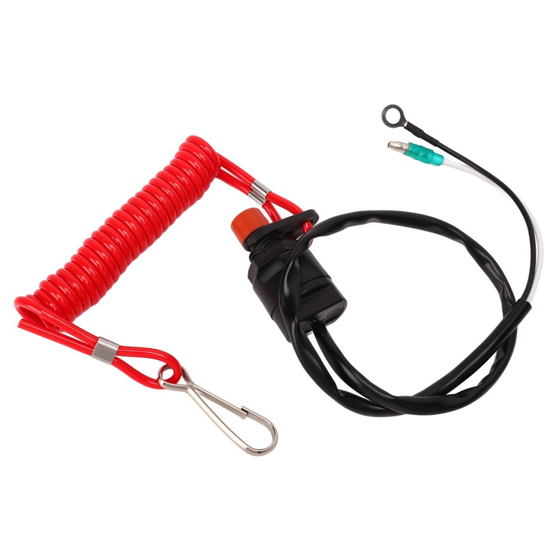 Boat Engine Emergency Stop Switch Safety Tether Lanyard ABS for