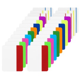 480 Pcs Color Index Tabs Repositionable Page Markers for Notebooks, Books, Bibles and Office Files (Large Size, 480, Pack)