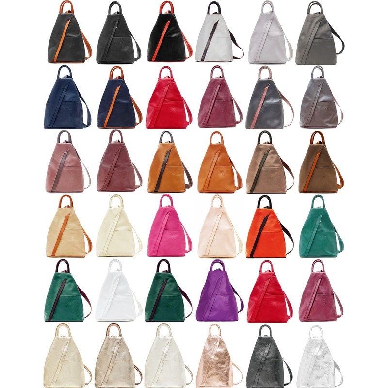 Handbag Bliss Womens Vera Pelle Super Soft Italian Leather Backpack