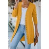 MEROKEETY Women's 2024 Fall Long Sleeve Snap Button Down Solid