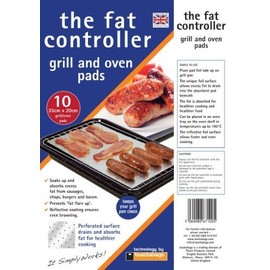 4 X 10 FAT CONTROLLERS. FAT TRAPPER COOKING PADS. GRILL & OVEN. ABSORBS FAT