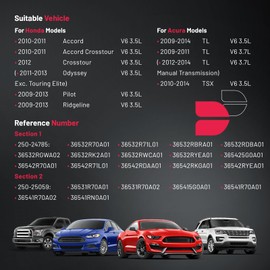 BDFHYK Oxygen Sensor Upstream Downstream O2 Sensor, Compatible with Honda Accord 2010-2011, Odyssey 2011-2013, Pilot 2009-2013, Ridgeline, Crosstour 2012, Accord Crosstour TL, 250-24785 4PCS