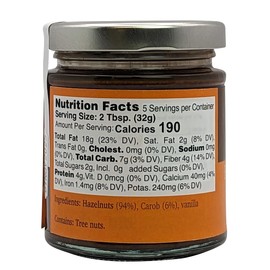 Nutural World - Smooth Hazelnut and Carob spread 6 Oz (170g) Award Winning product