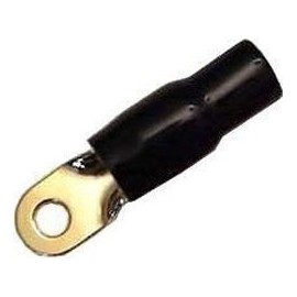 Xscorpion Rt8b Gold Plated Ring Terminals With 5 / 16 Hole 8 Ga Black