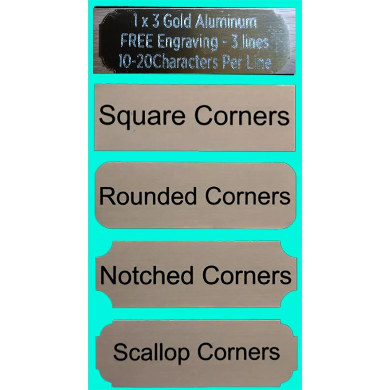 Unbranded/Generic 1"x3" RED NAME PLATE ART-TROPHIES-G