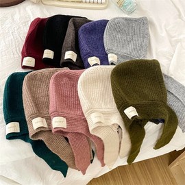 Kids Winter Balaclava Beanie Earflap Hat LF3304 - Free Size [International] Black 3ea