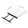 FURNITABLE Compact Floating Shelf, 20 x 20 cm, Wall Shelf,