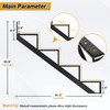 Toriexon 3 Pack Steel Stair Step Riser, 4-Step Metal Stair