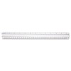 Westcott 15571 Clear Data Processing Magnifying Ruler, 12 Inch