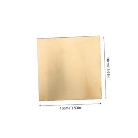 Gatuida Brass Sheet for and Craft Projects Versatile Thick Brass Plate for Electrical Repairs and Decorative Uses Easy to Cut and Shape for Hobbies and Handmade Creations