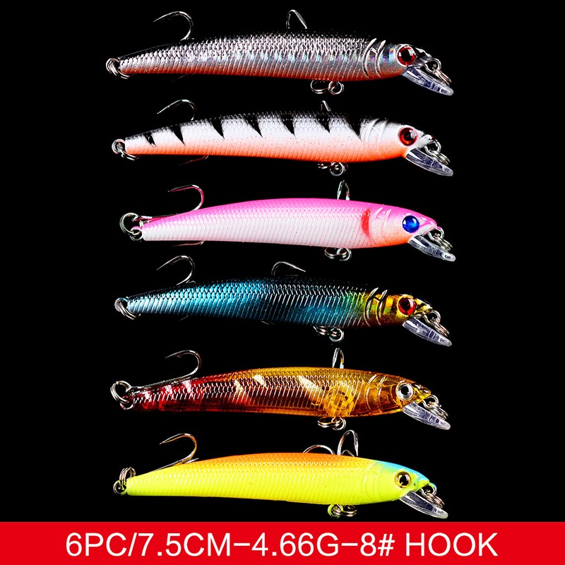 Fishing Lures Set Artificial Hard Bait Bionic Fishing Lure Minnow