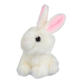 Hohopeti 1 PC Crafted Cotton Bunny Sleeping Pillow Adorable for Home Decoration Fun Soft White Doll Adornment for Bedrooms and Playrooms