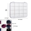 HUHYNN Tie Rack Organizer, Clear Tie Organizer Box, Acrylic Tie