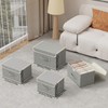 ENUMAIL Storage Boxes, Collapsible Storage Bins with Lids, Cotton and