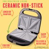 PREMIUS Ceramic NonStick Double Slice Sandwich Maker, Indicator Lights, Cool