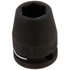 Yamashita Industrial Laboratory (Ko-ken) Impact Socket, Hexagonal 14400M-15, Opposite Side Dimensions: 0.6 x 0.5 x 0.5 inches (12.7 x 12.7 x 38 mm)