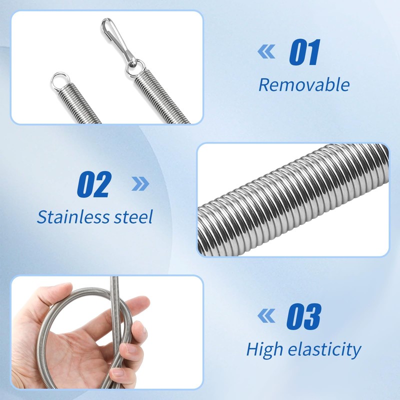 20 Inch Screen Door Spring, 2Pcs Self Closing Door Springs,