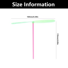 JFGDVW 15 Pieces Dragonfly Hand Flying Toy, Hand Flying Helicopters, Dragonfly Flying Helicopter Toy, Propeller Flying Helicopter, For Kids Outside Activities, Birthday Party(Random Color)