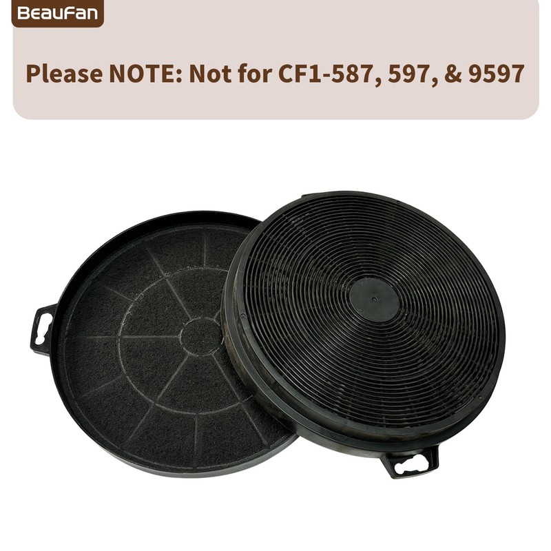 Beaufan 2 Pack CF1 Charcoal Filters Only Compatible with Zline