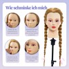Neverland 26 Inch Hairdressing Head Hairdresser 60% Real Hair Makeup