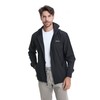 clothin Mens Lightweight Running Jacket with Hood Zip Pockets Black