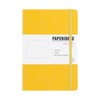 PAPERIDEAS Notebook A5 Hard Cover with Elastic Band (Dot, Lemon