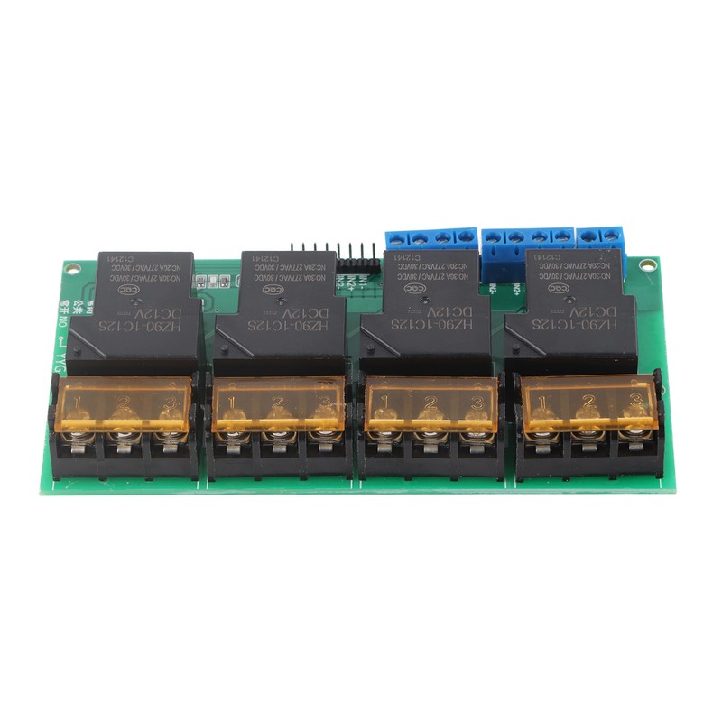 High Power Four Way Relay Module Control Panel Optocoupler Isolation