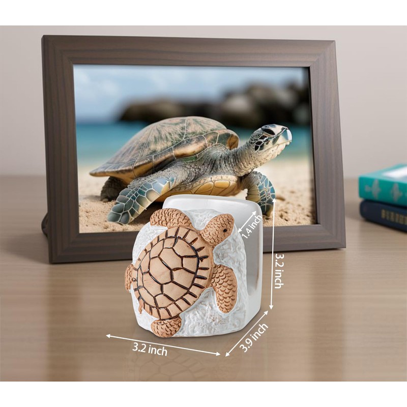 dgudgu Turtle Kitchen Sponge Holder for Kitchen Sink Ceramic Kitchen