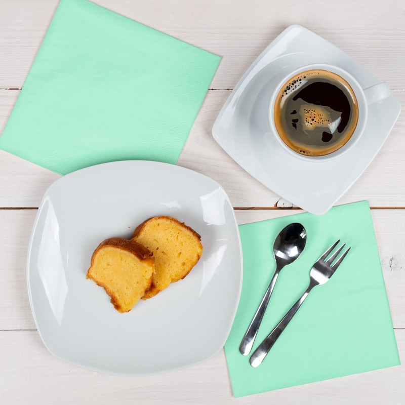 HEKU 30241-07: 100 Plain Napkins, 3-Ply, 33 x 33 cm,
