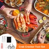 10Pcs Crab Cracker Tool Set, Crab Legs Crackers Lobster Crackers,