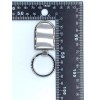Men keychain round Stainless steel engravable polished keyring keyfinder x12pcs