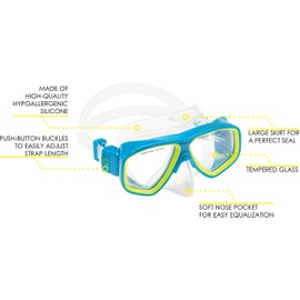 Cressi Rocks Kids Combo, Purple/Blue