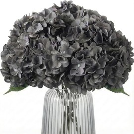 Flores artificiales de seda, arreglos de hortensias de seda, ramos de boda, decoraciones de plástico, flores, hogar, cocina, jardín, fiesta, festival, bar, bricolaje