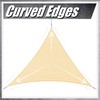 ColourTree 16' x 16' x 16' Sand Beige Sun Shade