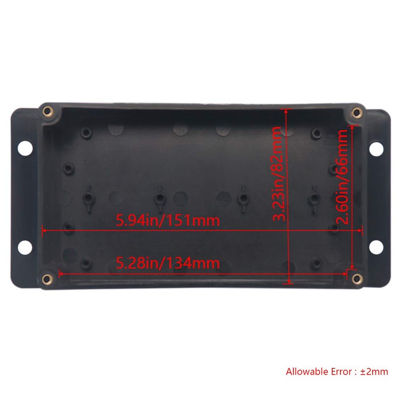 Raculety Project Box ABS Black Electrical Boxes IP65 Outdoor Waterproof