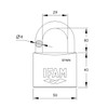 Ifam 015020 – PADLOCK k50ael