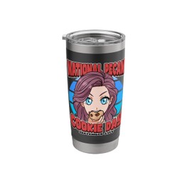 National Pecan Cookie Day September 21st Dessert Lover Stainless Steel Insulated Tumbler