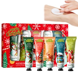 Hand Cream Gift Set Christmas Gifts for Her, Daily Moisturising Hand Cream Set, Deeply Hydrating & Nourishing Mini Hand Foot Cream Day Night Moisturizer for Winter Rough Dry Hands