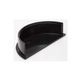 Polypipe 150mm Half Round Internal Stop End RL608b Black