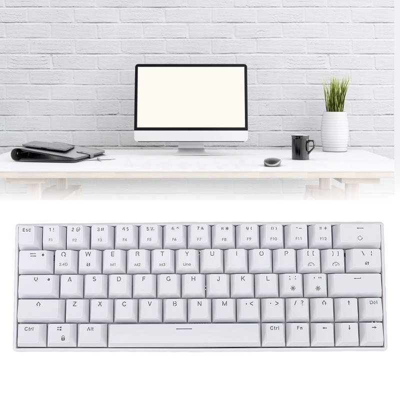 Mechanical Keyboard 64 Keys Wireless 2.4G BT3.0 5.0 Type C