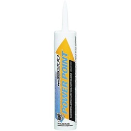 FixtureDisplays DAP 18750 10oz White Power Point 200 Elastomeric Acrylic Latex Caulk w/Silicone