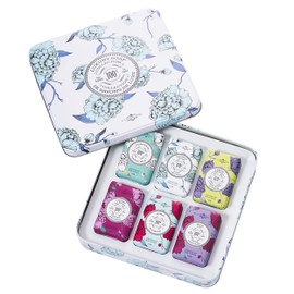 La Chatelaine Luxury Soap Collection | Oprahs Favorite Things | Shea Butter Bar Soaps, Made in France | Natural | Set of 6, 7 oz (Gardenia, Coconut Milk, Lemon Verbena, Cherry Almond, Shea, Wild Fig)