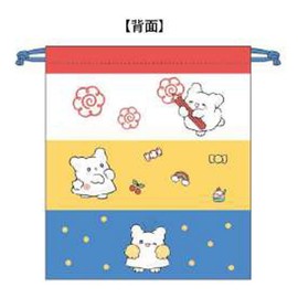 K Company Hanamaru Ghost Drawstring Bag, Blue 600730 Hanamaruobake Sanrio
