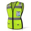 Uno Mejor Safety Vest for Women 11 Pockets Mesh Reflective