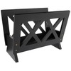 Frenchi Home Furnishing Contemporary Magazine Rack, Black