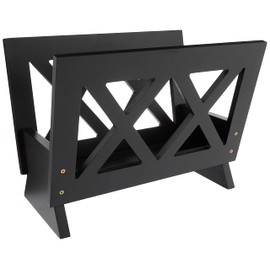 Frenchi Home Furnishing Contemporary Magazine Rack, Black