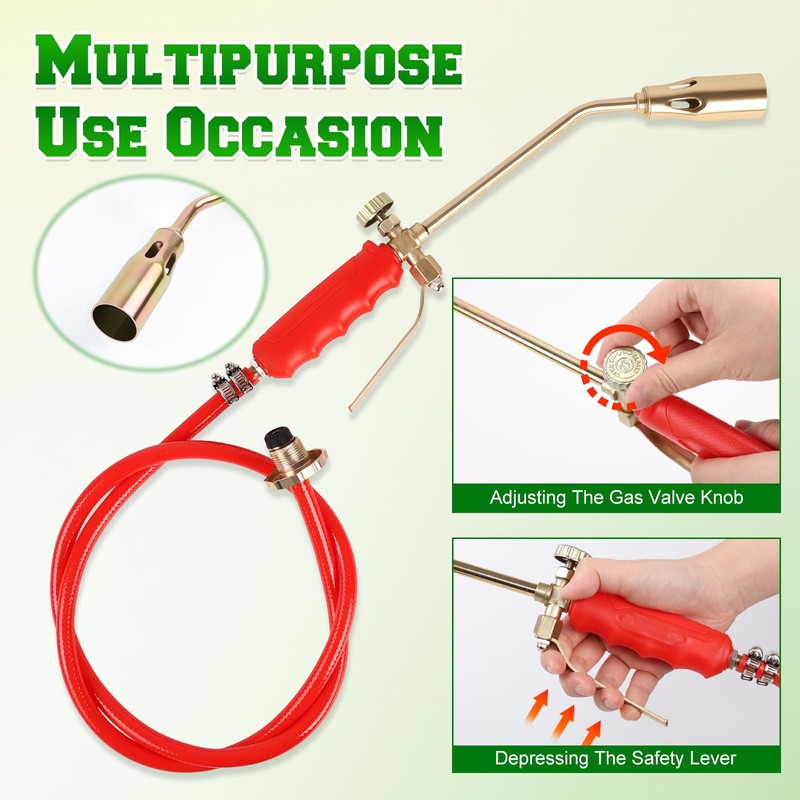 2025 New Propane Torch Weed Burner Kit, High Output Propane