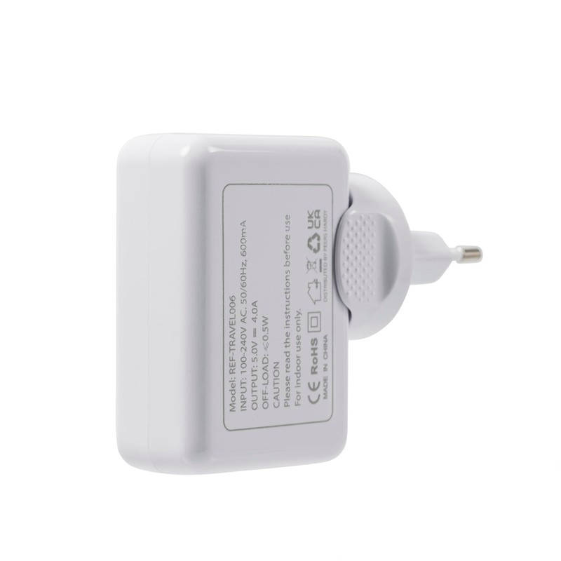 Reflex Active Multi 4 Port USB Power Plug UK/EU/US/ASIA