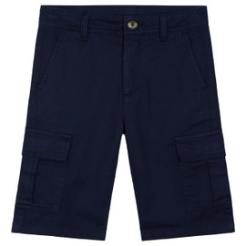 CityComfort Boys' Cargo Shorts with Pockets and Elastic Waistband, darkblue
