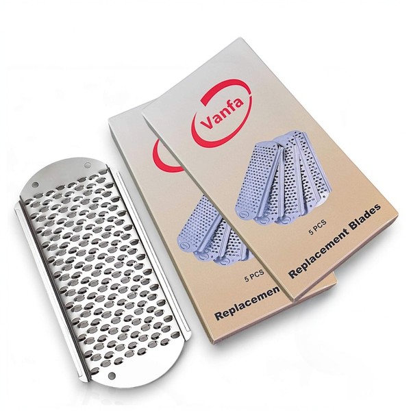 Vanfa Replacement Blades #79018 for Pedicure Foot File Scrubber Callus
